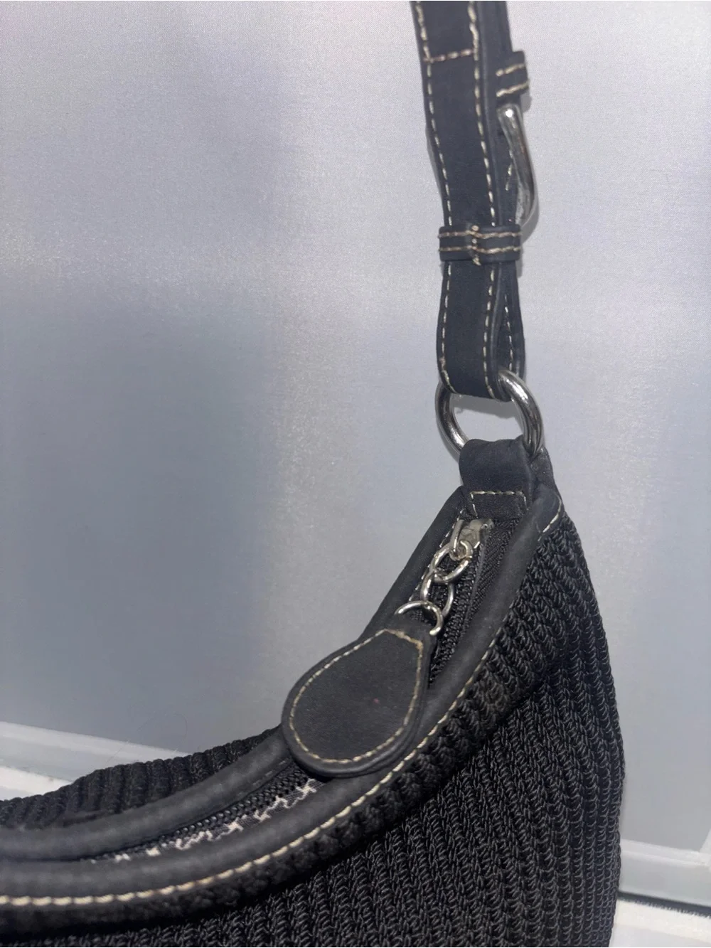 The Sak Classic Black Knit Shoulder Bag – Women